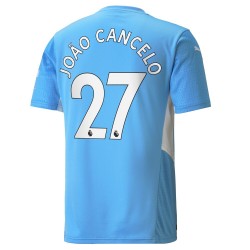 Camisola Manchester City Joao Cancelo 27 Equipamento Primeiro 2021-2022 Manga Curta